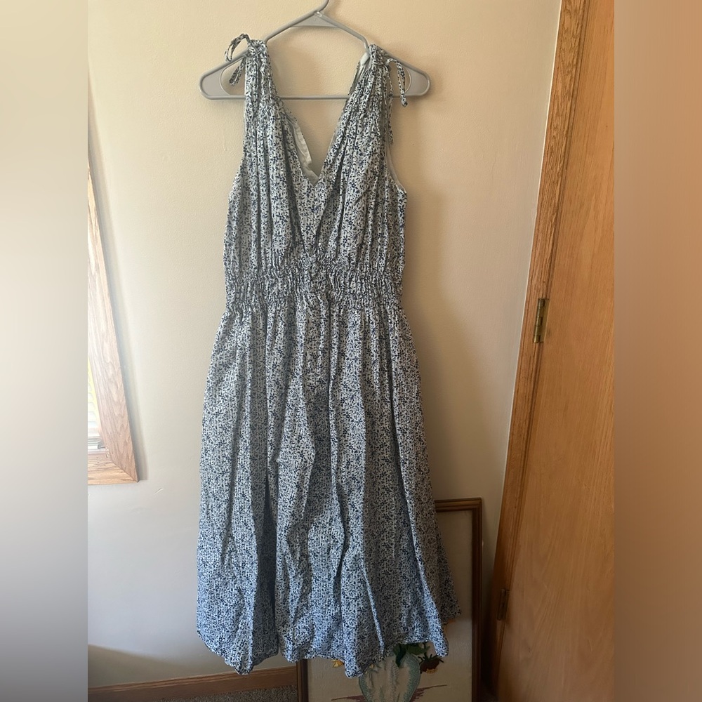Madewell Blue Floral Dress